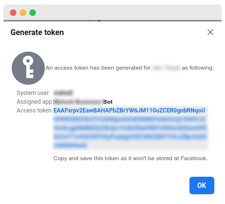 Access Token Generated